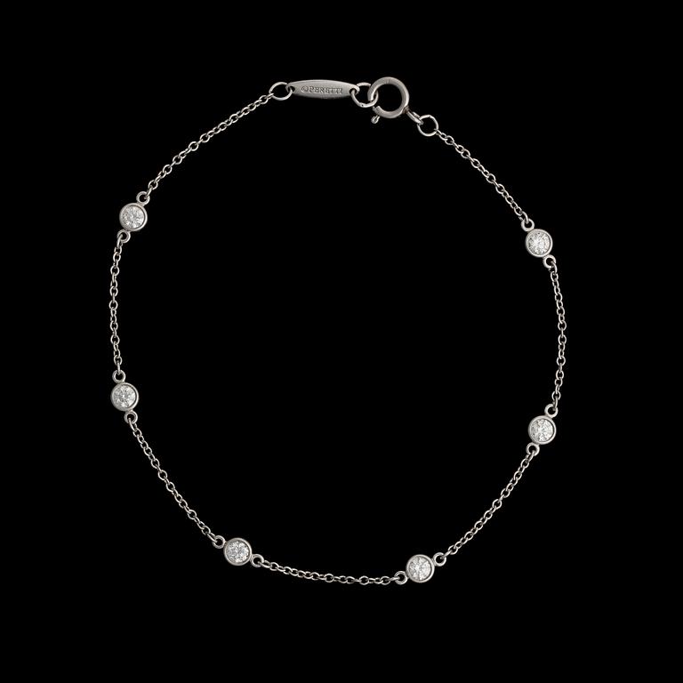 A BRACELET,  Elsa Peretti, Tiffany & Co. Platinum, brilliant cut diamonds.