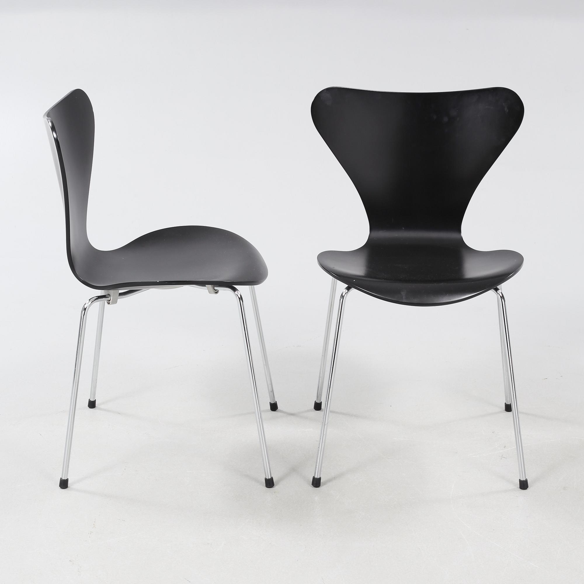 STOLAR, 6 st, "Sjuan", Arne Jacobsen, Fritz Hansen, 2002.