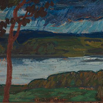 Helmer Osslund, "Nach dem Regen" (Rainy night).