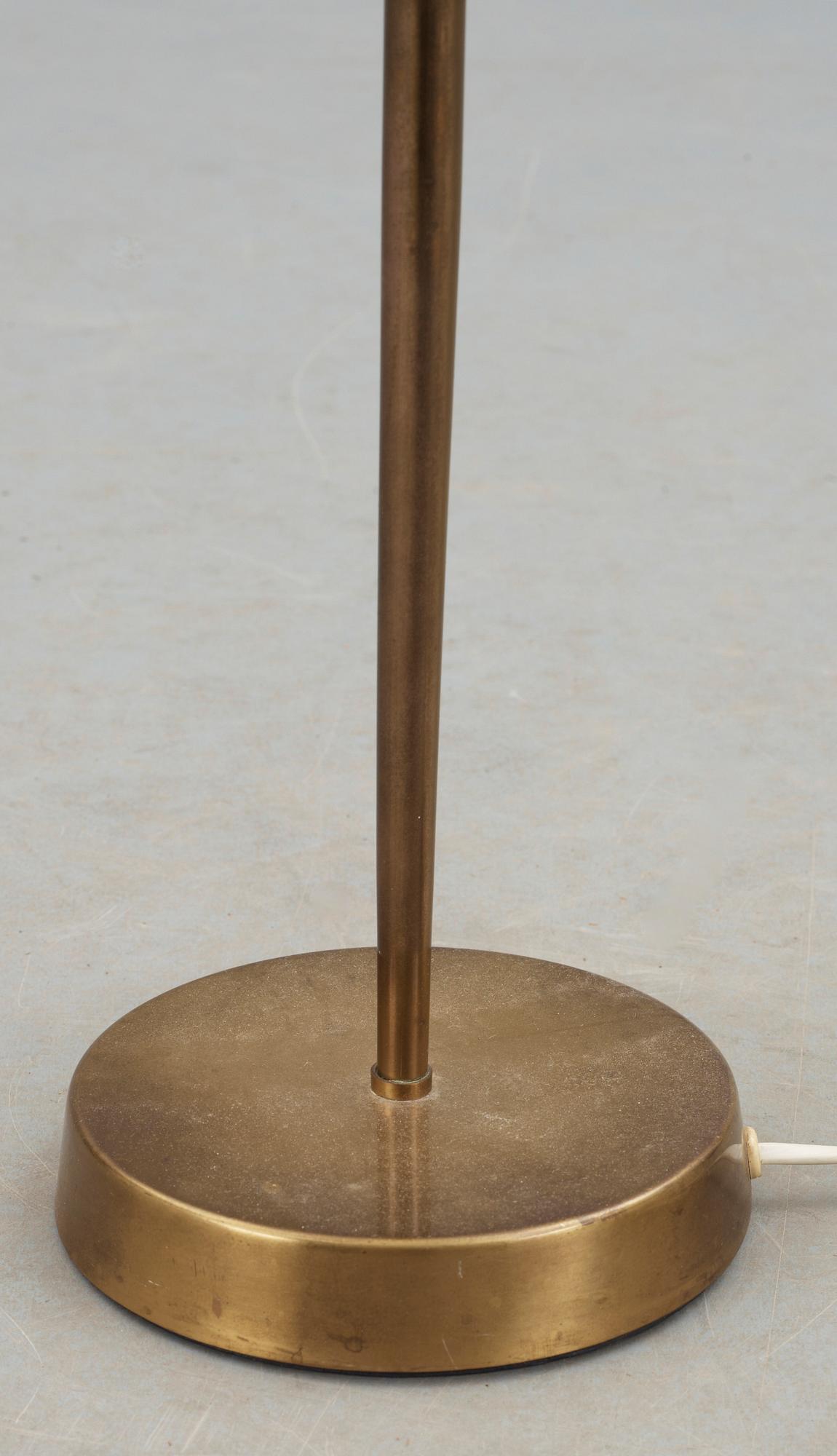 GOLVLAMPA, mässing, ASEA, 1900-talets andra hälft.