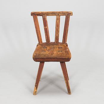 A folk art chair, 18th/19th century.