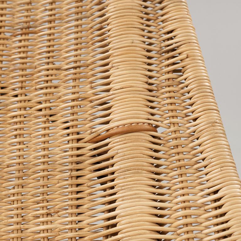 A Kerstin Hörlin-Holmquist rattan easy chair 'Stora Kraal', Nordiska Kompaniet, Sweden 1950's.