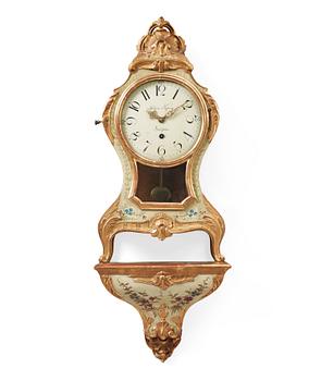 1342. A Swedish Rococo 18th century bracket clock.