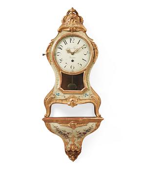 1342. A Swedish Rococo 18th century bracket clock.