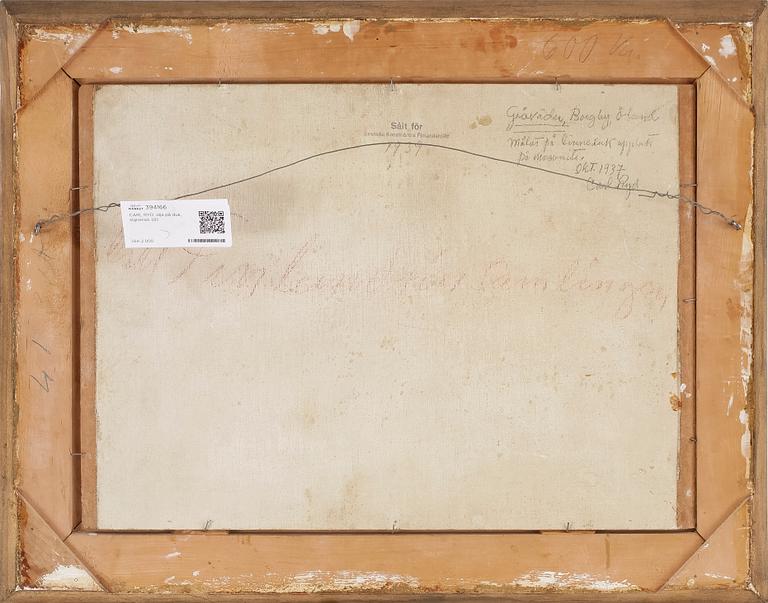 CARL RYD, olja på pannå, signerad och daterad 37.