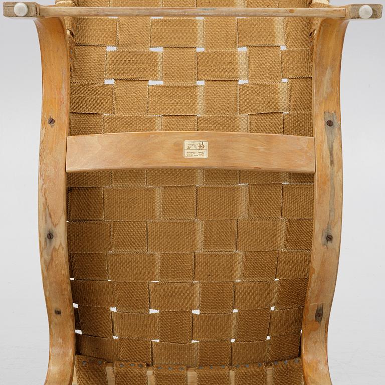 Bruno Mathsson, fåtölj, "Vilstol mod. 36", Firma Karl Mathsson, Värnamo, 1938.