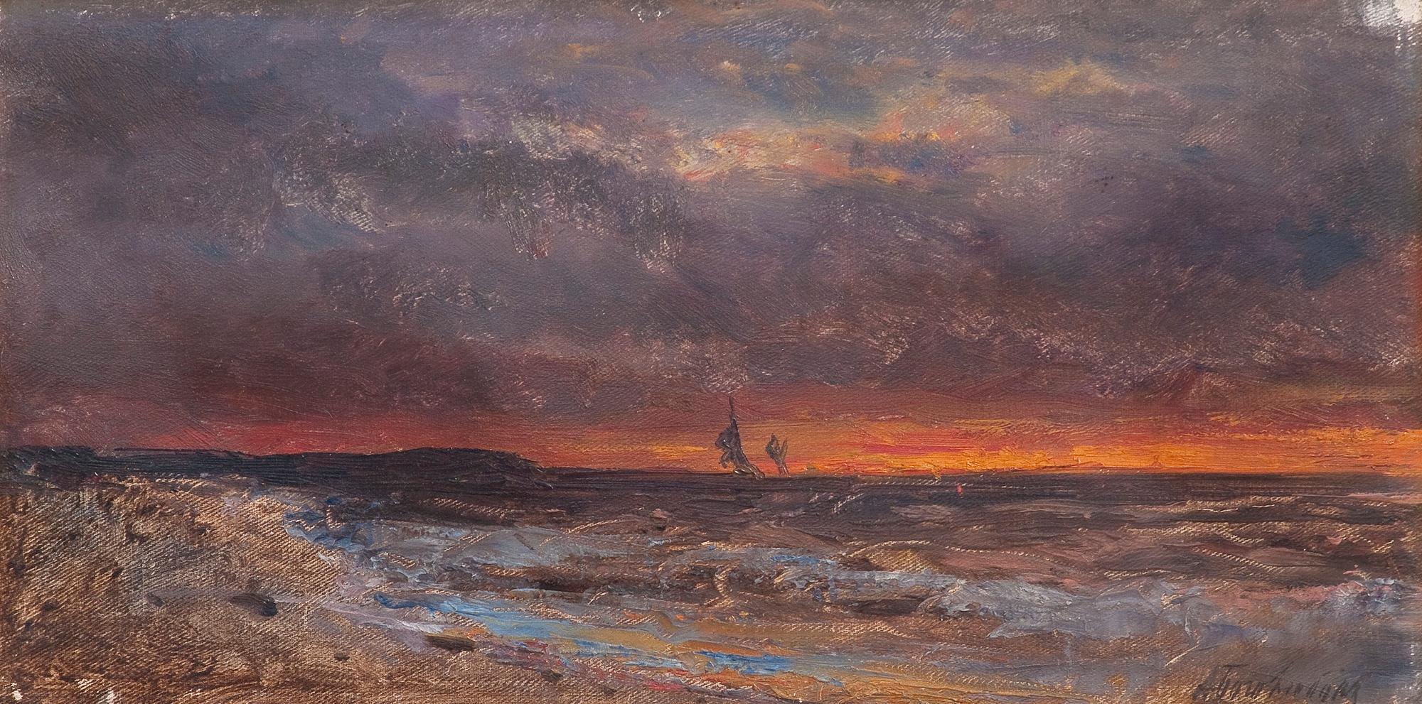 Alexei Petrovich Bogoljuboff, THE SEA AT SUNSET.