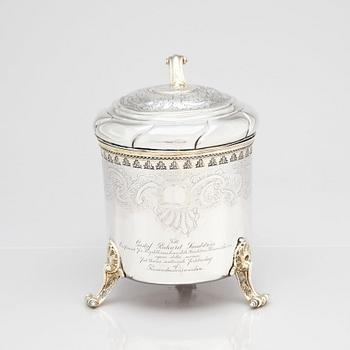 A Swedish Baroque parcel-gilt silver tankard, mark of Carl Fahlberg, Uppsala 1759.