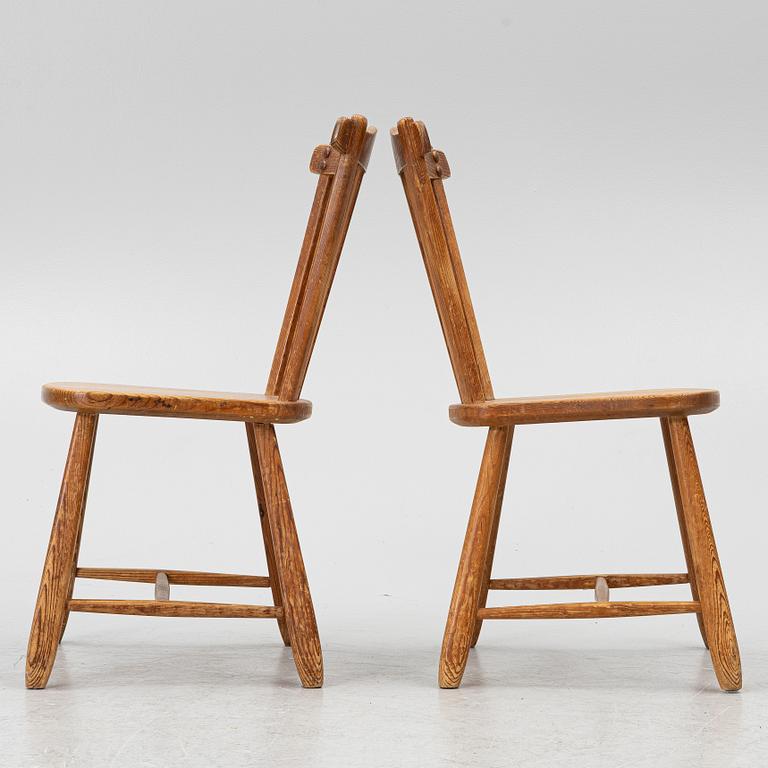 Chairs, a pair, "Hytte", Nordiska Kompaniet, 1940s.