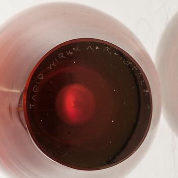 TAPIO WIRKKALA, A Kalanrakko Glass Vase 3299, signed Tapio Wirkkala Iittala.