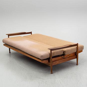 George Fejer & Eric Phamphilan, a British 'Manhattan' sofa and two easy chaits from Guy Rogers, 1960's.