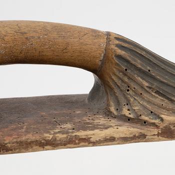 A set of four pieces of Swedish provincial handicraft, 19th century.