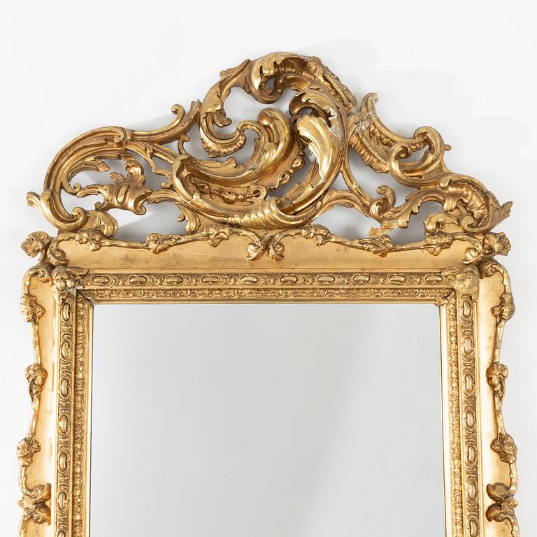 Spegel, rokokostil, 1800-talets slut.