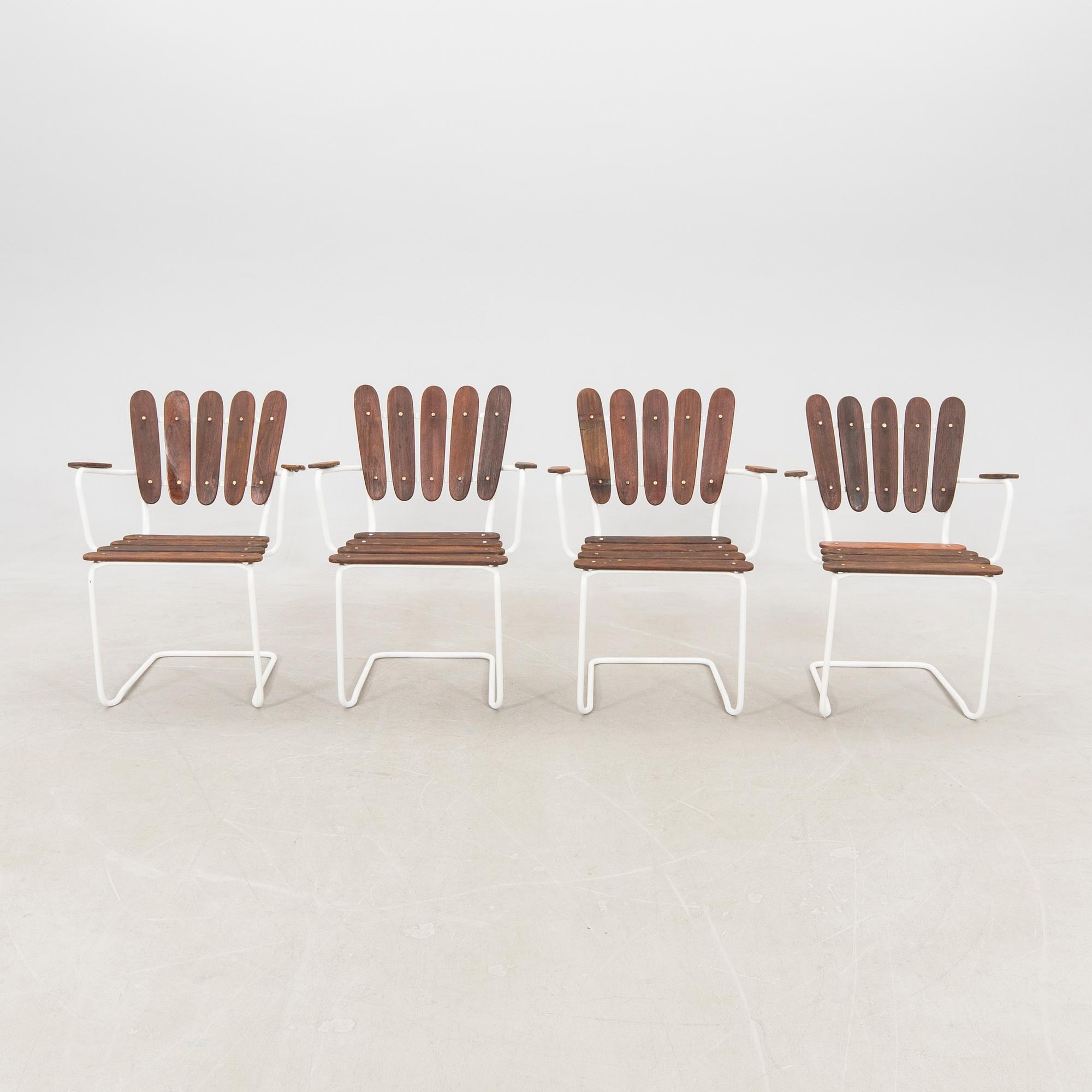 Garden Chairs, 4 pcs, second half of the 20th century.