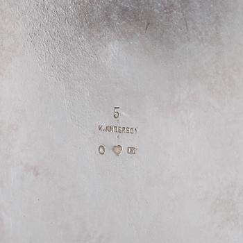 POKAL, silver, K Andersson, Stockholm 1907. Tot vikt 288 gram.