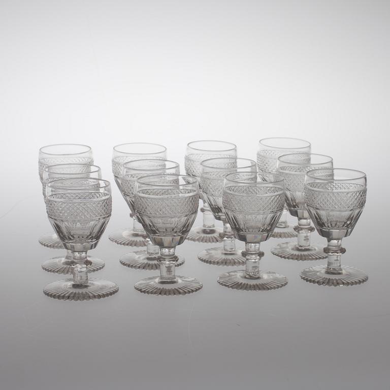 STARKVINSGLAS, 12 st, 1800-talets slut.