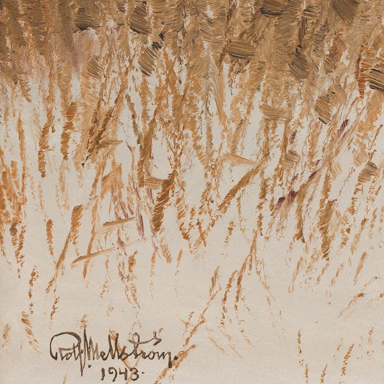 ROLF MELLSTRÖM, olja på pannå, sign o dat, 1943.