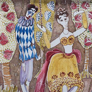 Birger Kaipiainen, tebord, Arabia, 1940-tal.