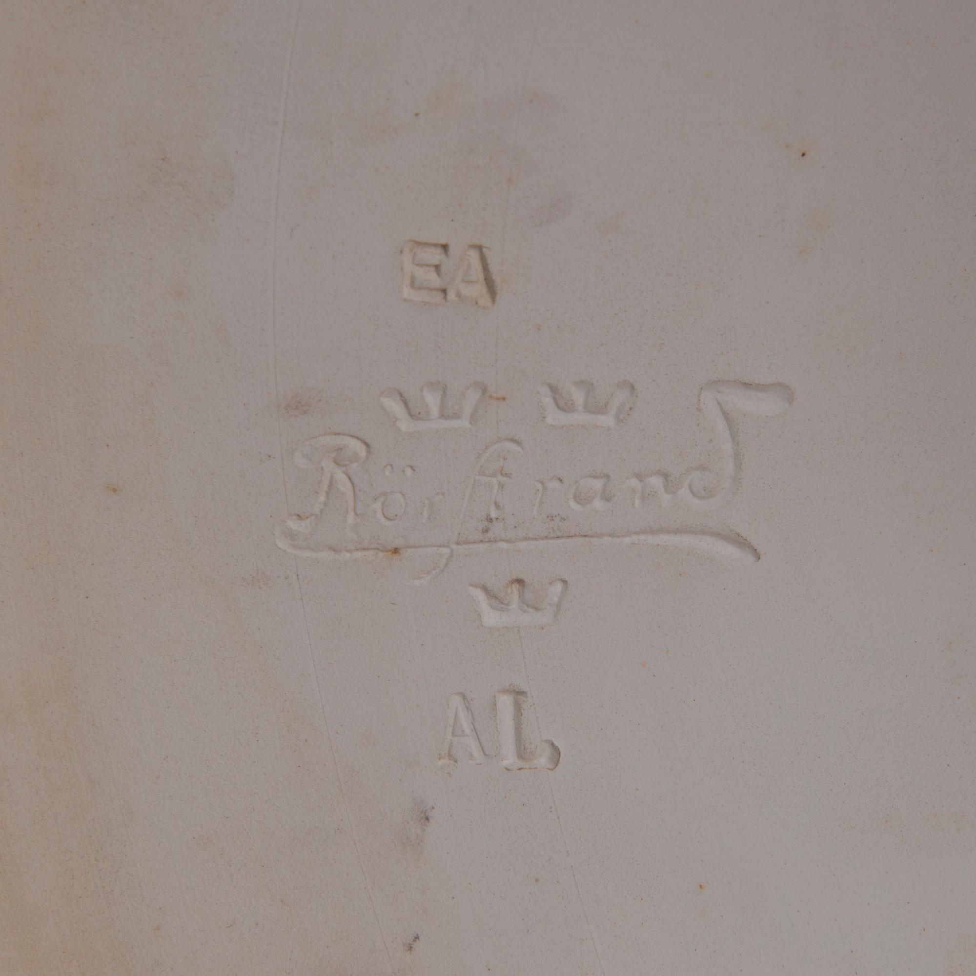 PIEDESTAL /BLOMPELARE, majolika, Rörstrand ca 1900.