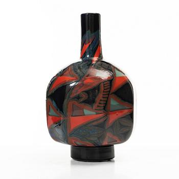 Eva Englund, a 'Millefiore Röd' vase, Orrefors, 1990.