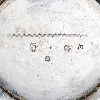 Casimir Friedrich Meidt, bägare, delvis förgyllt silver, Karlskrona 1712. Karolinsk.
