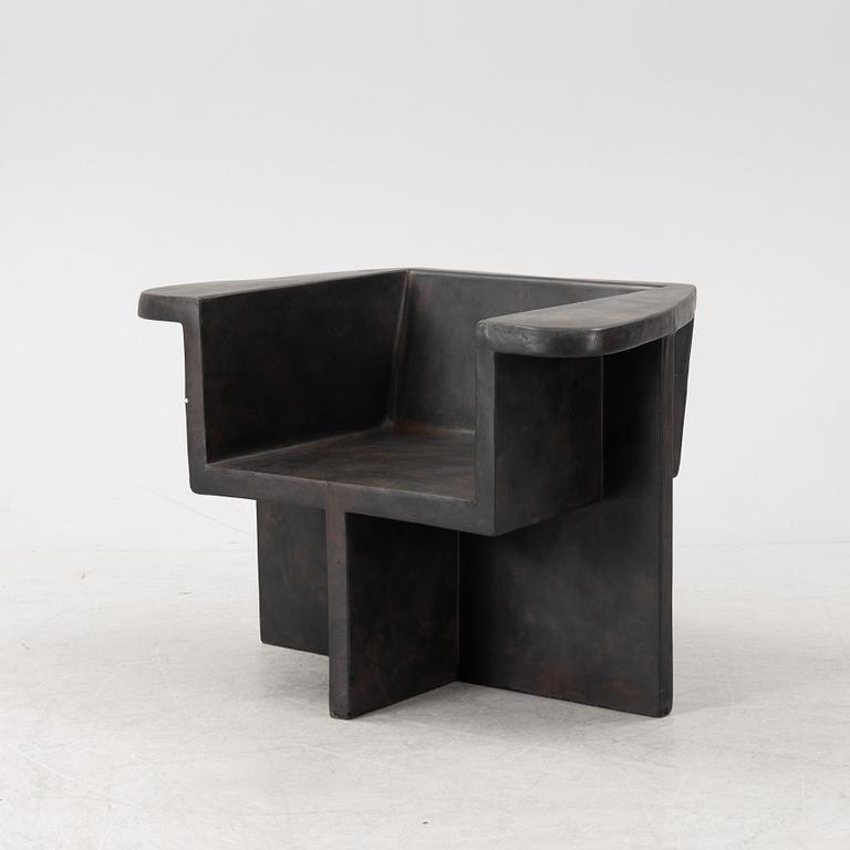 Kristian Sofus Hansen & Tommy Hyldahl, 
"Brutus Lounge Chair - Coffee" 101 Copenhagen, Denmark.