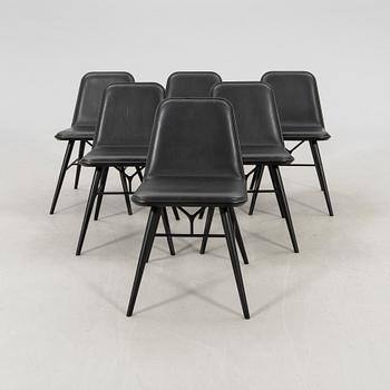 Space Copenhagen stolar 6 st "Spine" för Fredericia Furniture Danmakr 2020-tal.