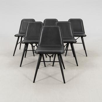 Space Copenhagen chairs, 6 pieces "Spine" for Fredericia Furniture Denmark, 2020s.