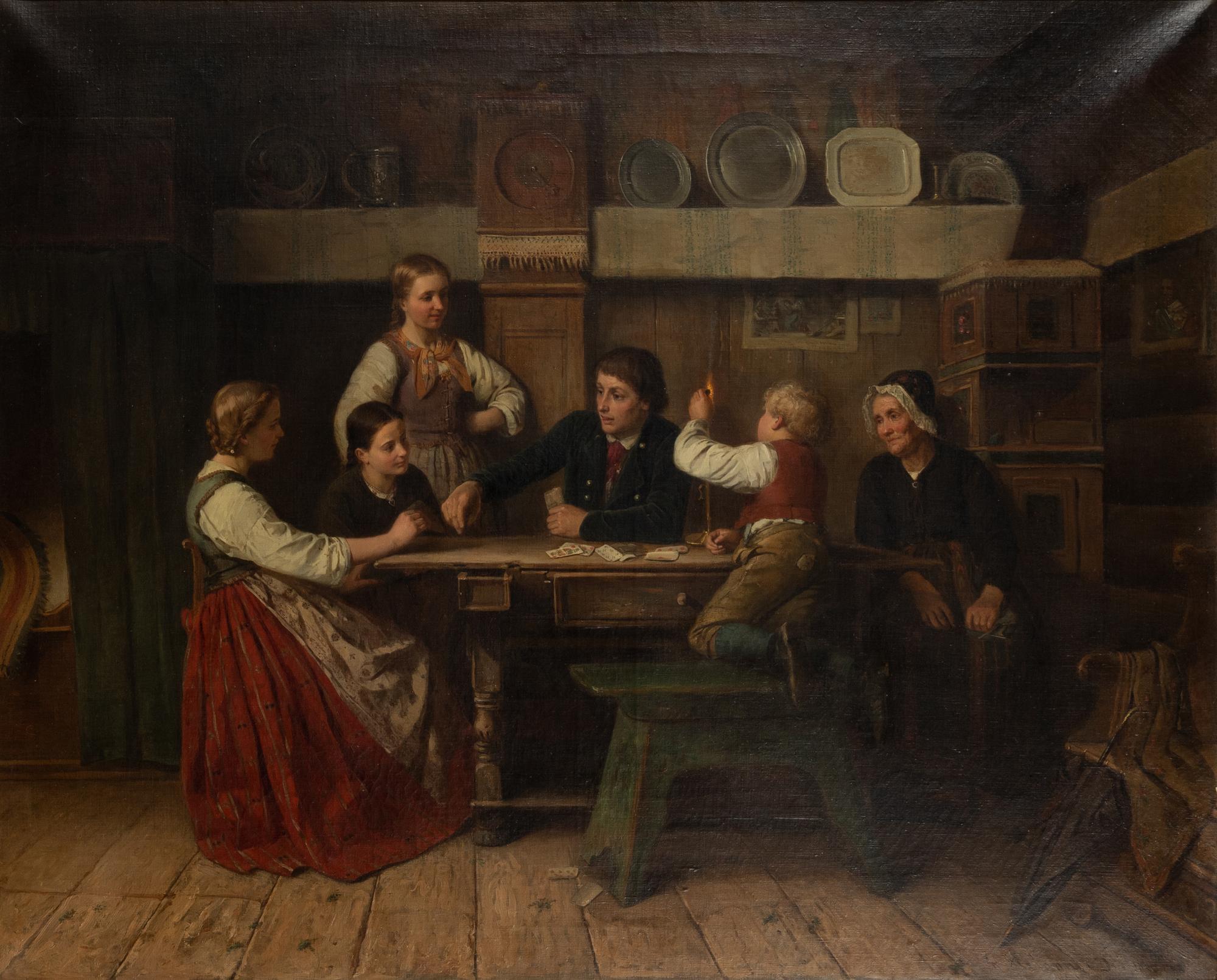 Sven Victor Helander, Kortspelarna.