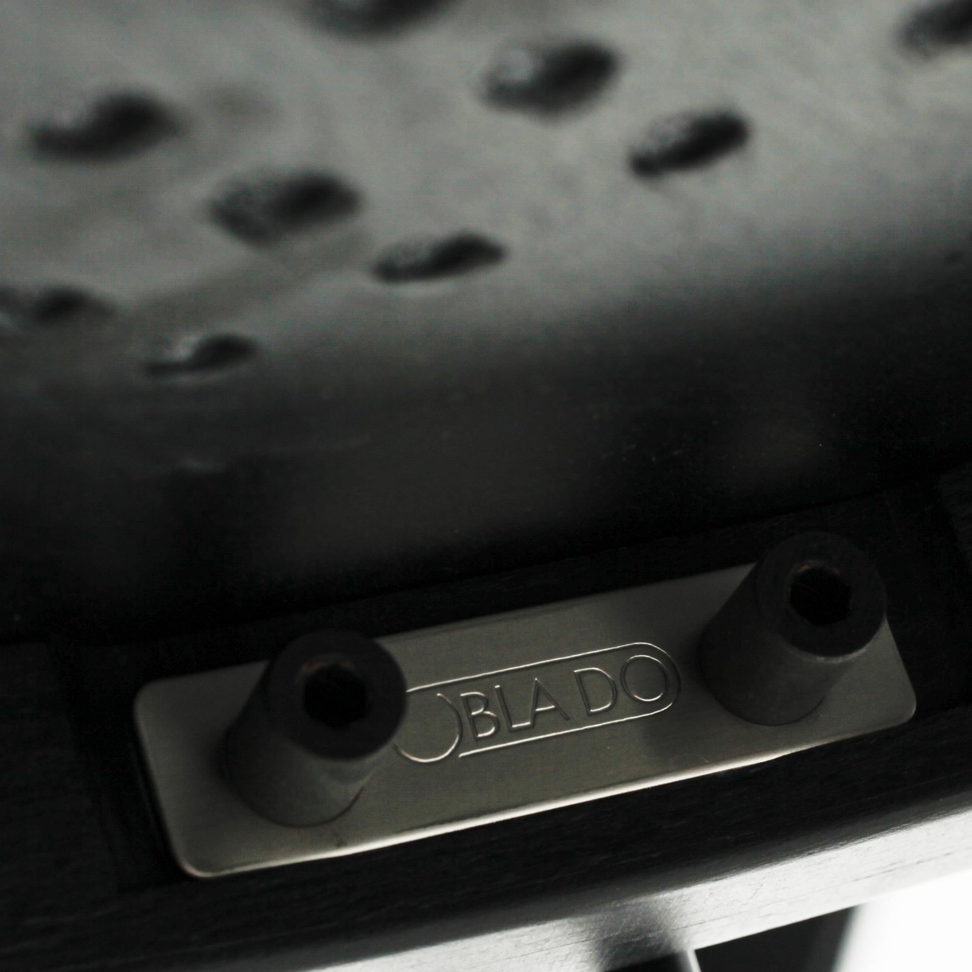 Four "B4-82" bar stools from the Oblado series, designed by Börje Lindau for Blå Station, late 20th century.