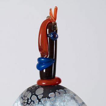 A unique Kjell Engman glass sculpture, Kosta Boda, Sweden 1994.