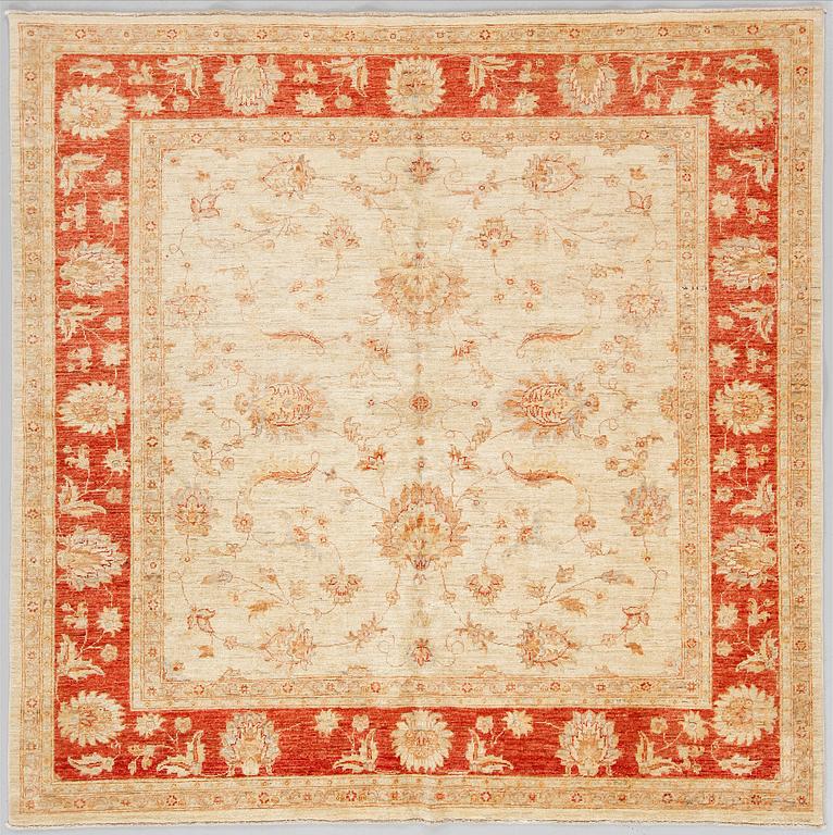 A rug, Ziegler design, 202 x 185 cm.