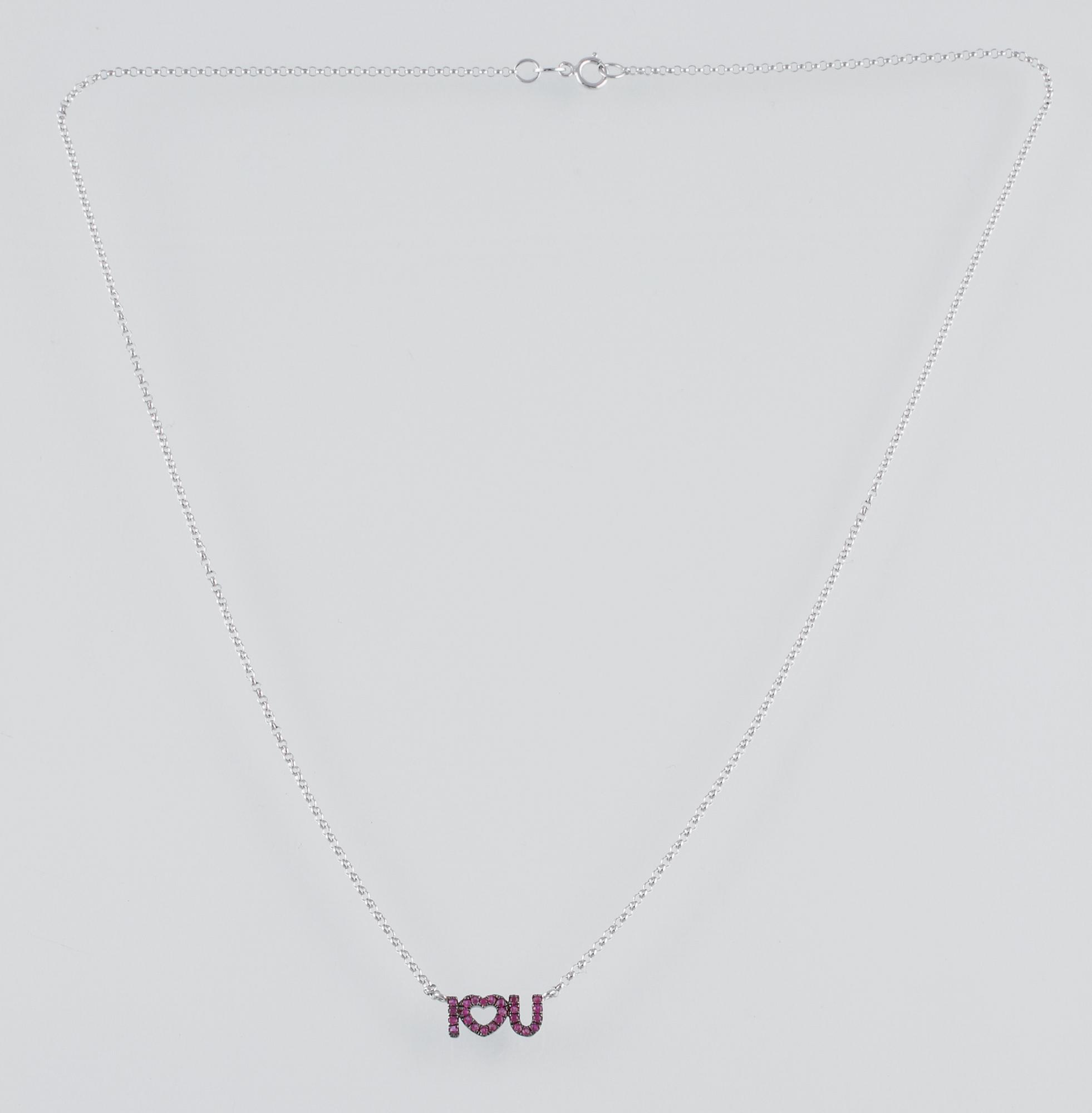 COLLIER, 18K vitguld med fasettslipade rosa safirer ca 0.12 ct. Vikt 1,8 gram.