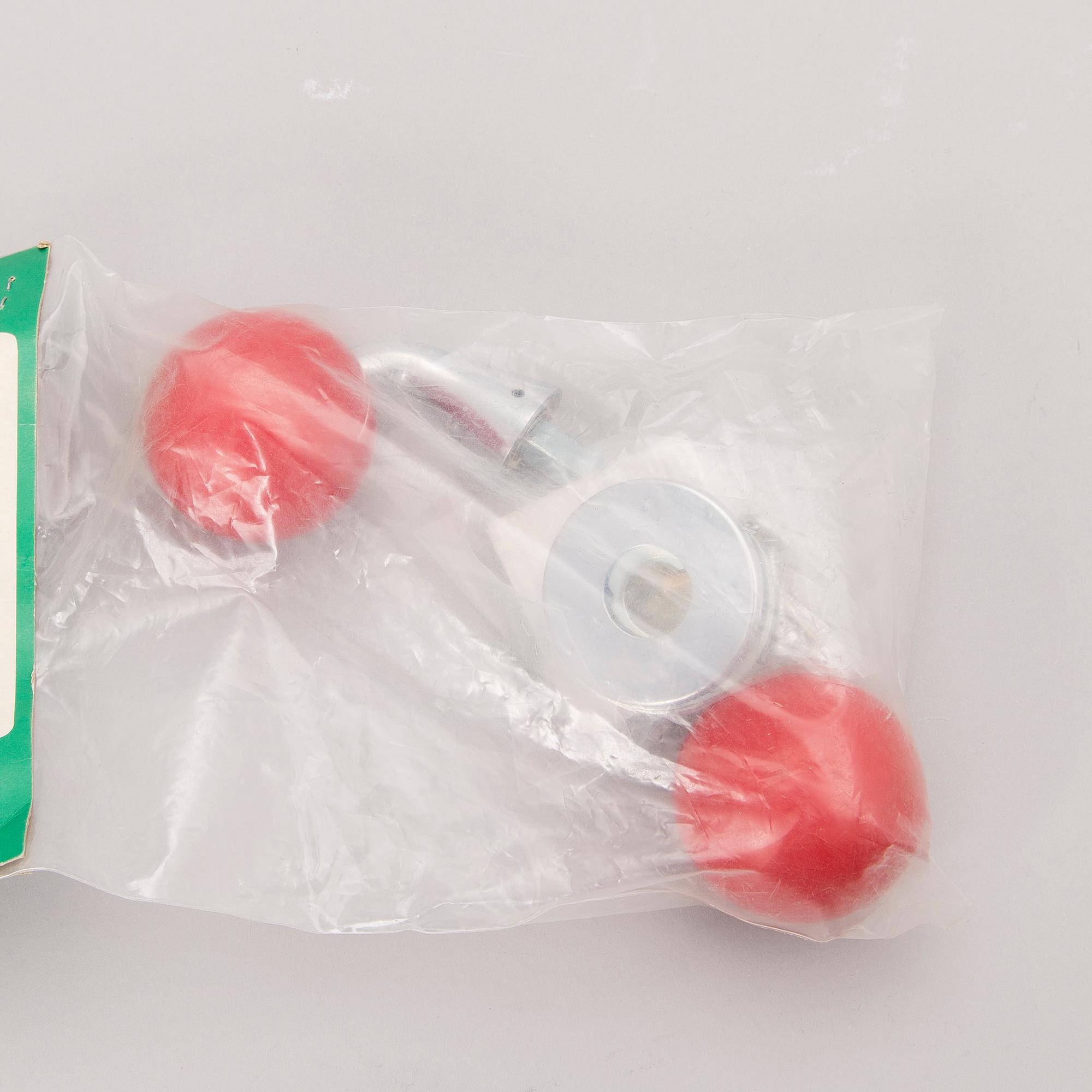 DOOR KNOBS, 4 pairs, manufactured by Primo Oy, Finland, 1960/1970s.