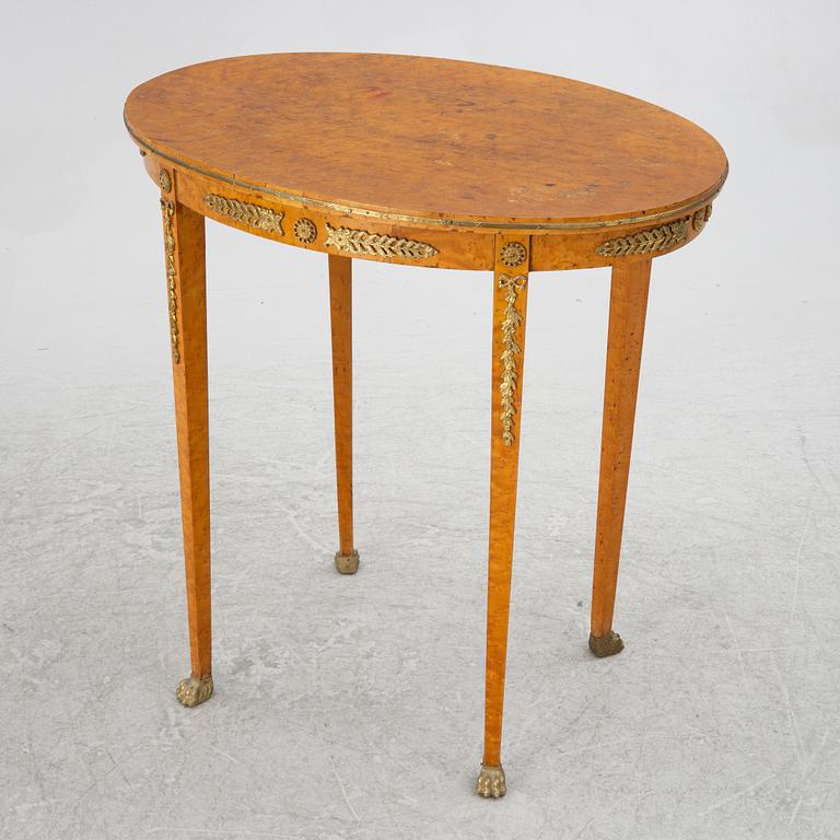 Salon group, 6 pieces, Empire style, around 1900.