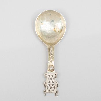 Supsked, sk skrammelsked, silver, möjligen Michel Burman d ä Lidköping (1704-1716).