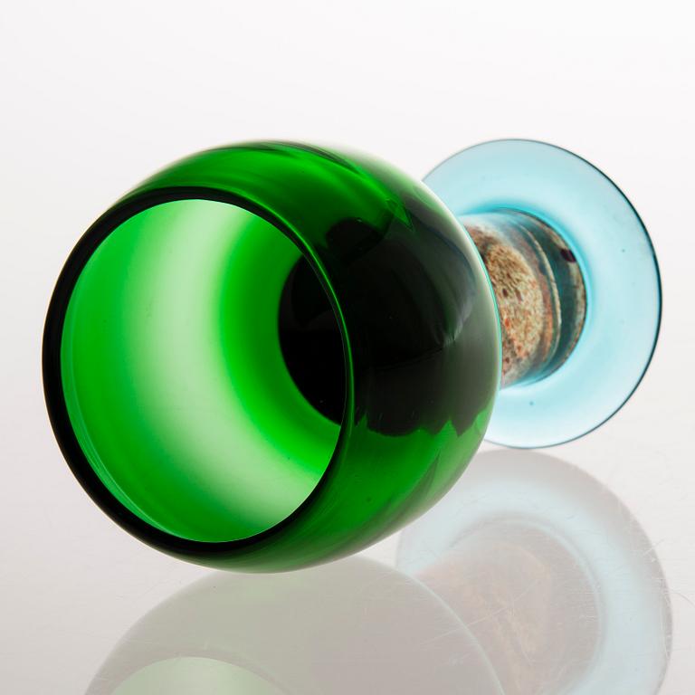 KAJ FRANCK, POKAALI, lasia, signeerattu Kaj Franck Nuutajärvi Notsjö.