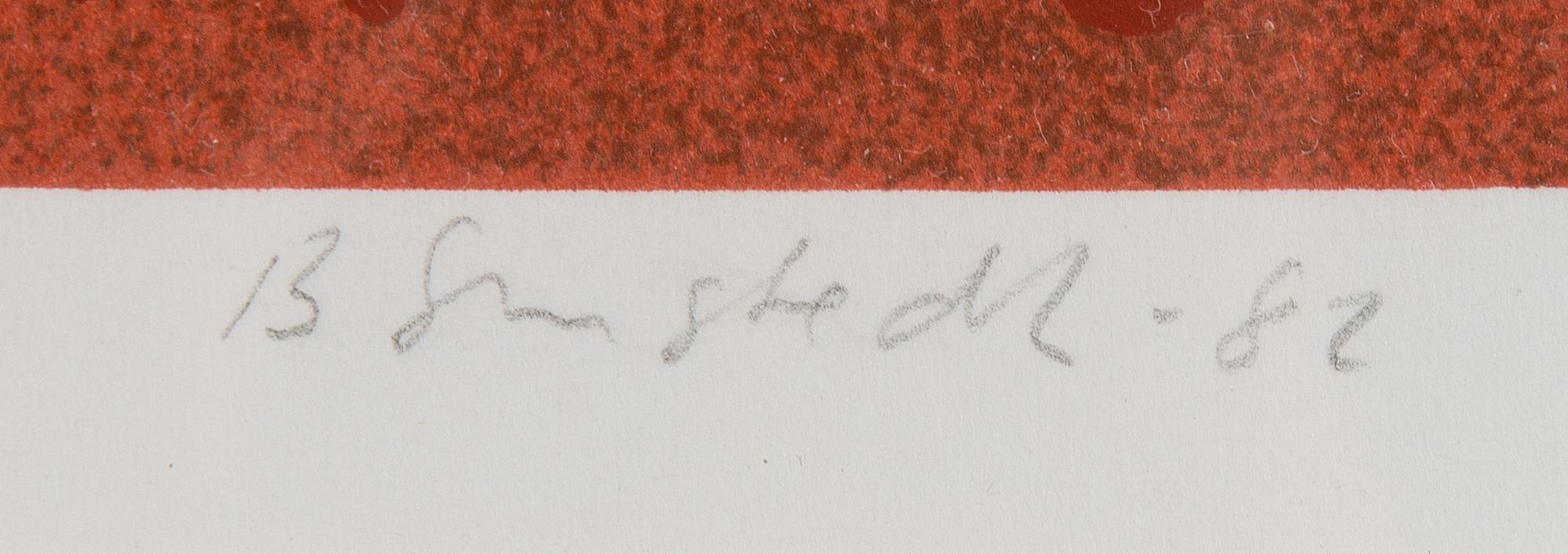 JUHANA BLOMSTEDT, serigrafi, signerad och daterad -82, numrerad 73/100.