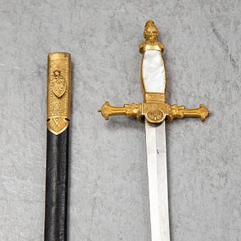 Dräktvärja, 1800-tal.