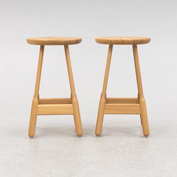 Chris Martin, a pair of contemporary 'Albert Bar Stools', Massproductions.