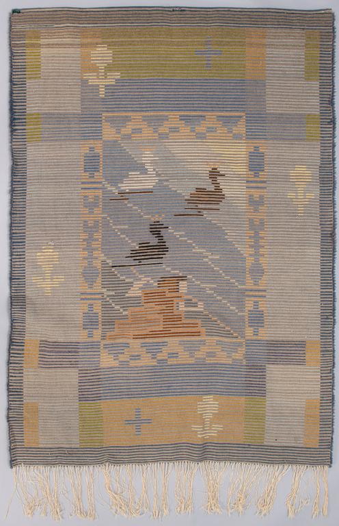 GRETA STRANDBERG, rya, Finska handarbetets vänner. Ca 196 x 140 cm.