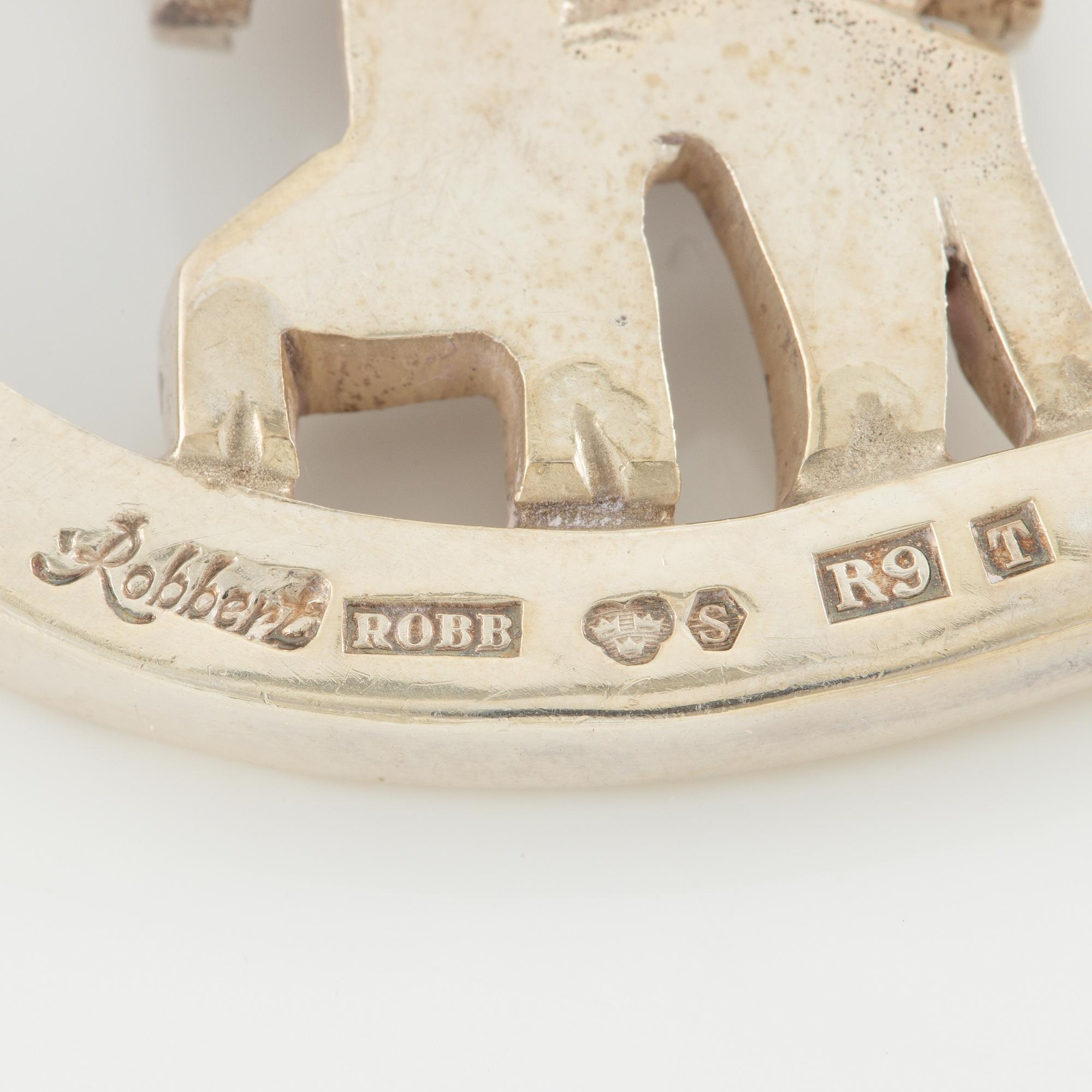 Eric Robbert, brosch, silver.