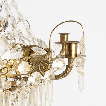 Chandelier, Gustavian style, first half of the 20th century.