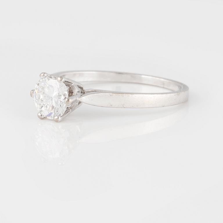 RING, med briljantslipad diamant 0.80 ct.