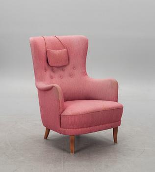 FÅTÖLJ. "Patronen", design Carl Malmsten.