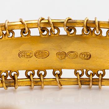 Tapio Wirkkala, a 14K gold "Viking bracelet" for Westerback, Helsinki 1967.