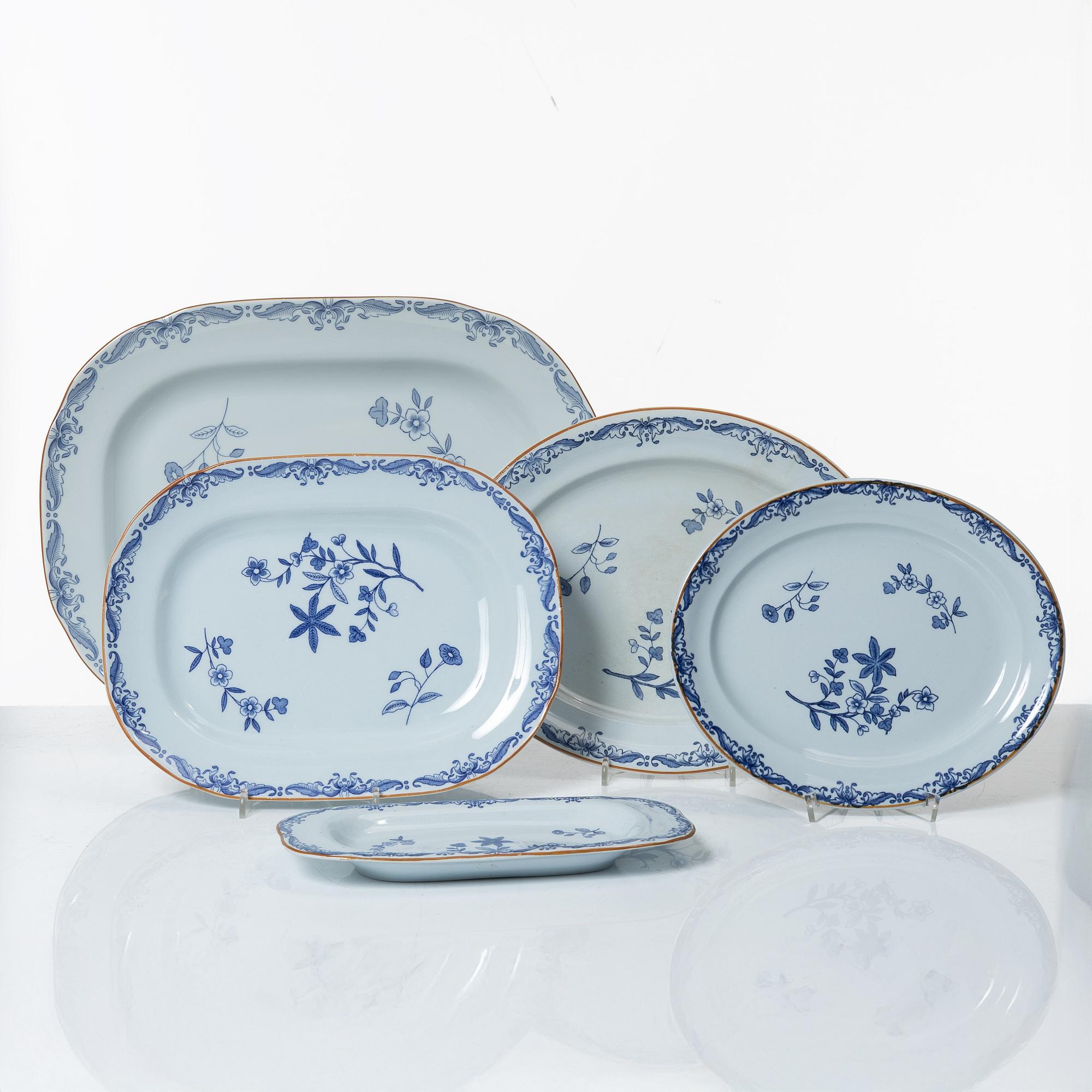 An 111-piece 'Ostindia' porcelain dinner service, Rörstrand.
