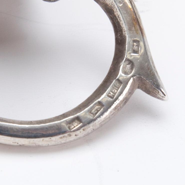 MOCCAKOPPAR, 6 st, silver, orientaliska, bär finska kontrollstämplar Suomen Kellosepät, Helsingfors 1953. Vikt ca 570 g.