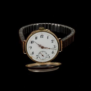 ARMBANDSUR, guld 14K, Schweiz sekelskiftet 1800/1900-tal.