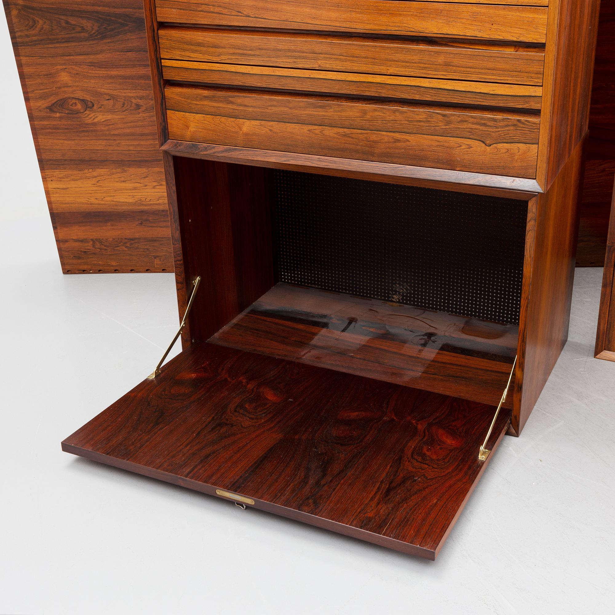 Poul Cadovius, a rosewood 'Royal System', Denmark.